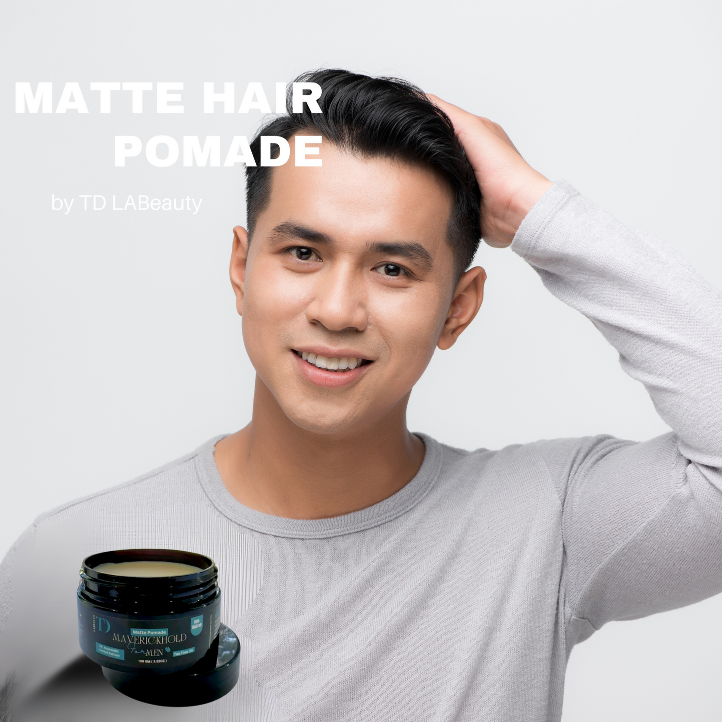 MAVERICK HOLD for Men - Matte Pomade | Anti-Hair Fall Formula | TD LABeauty