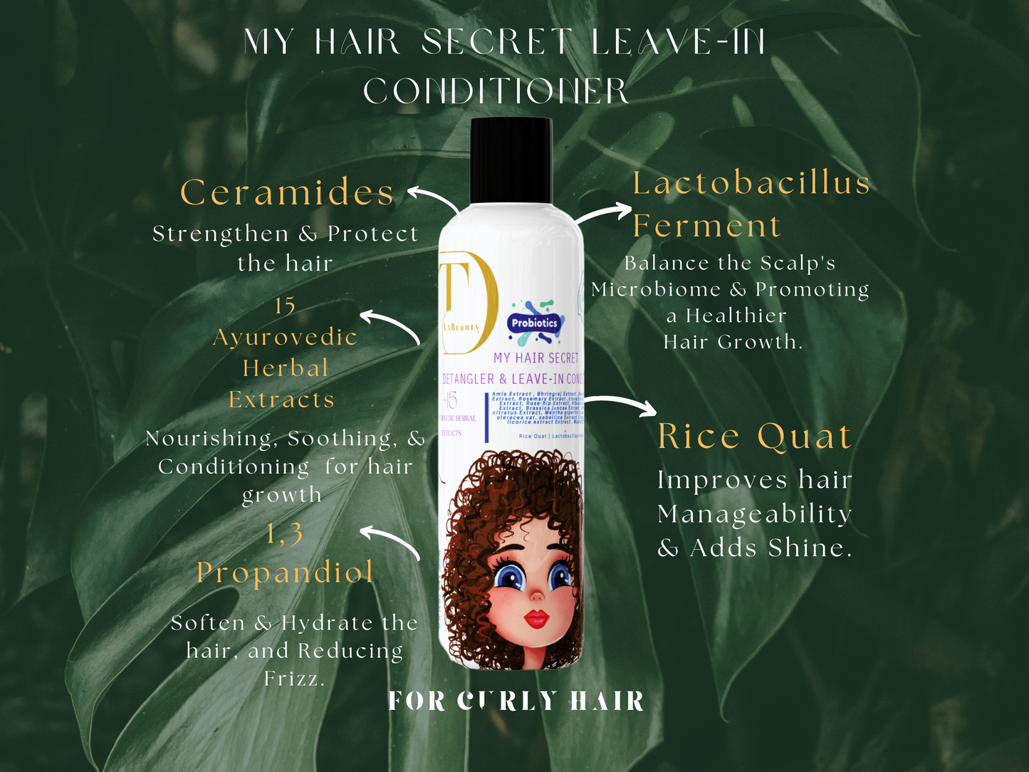 Probiotic My Hair Secret Detangler & Leave-in Conditioner