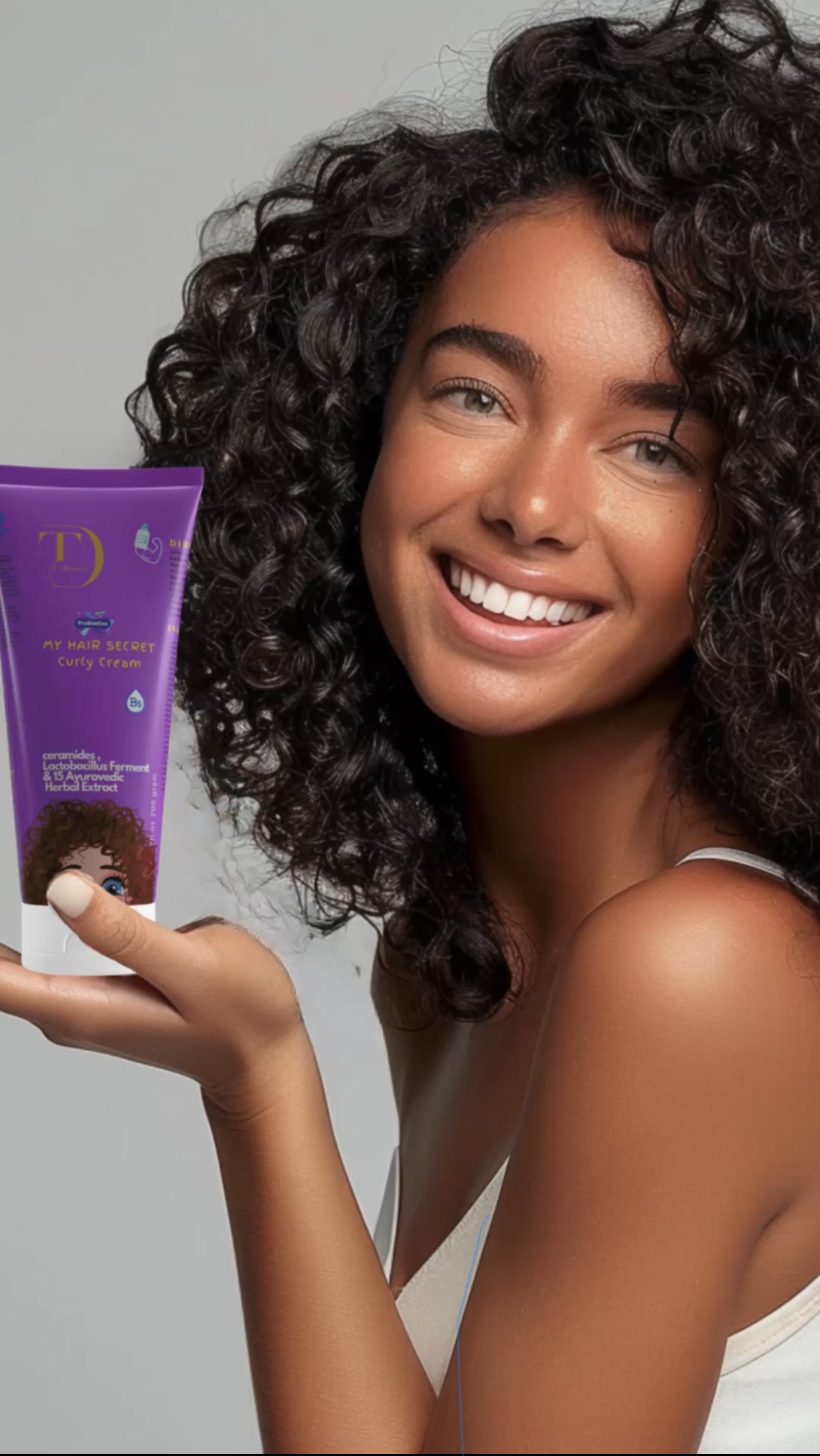 Probiotic My Hair Secret Curly Cream -TD LABeauty